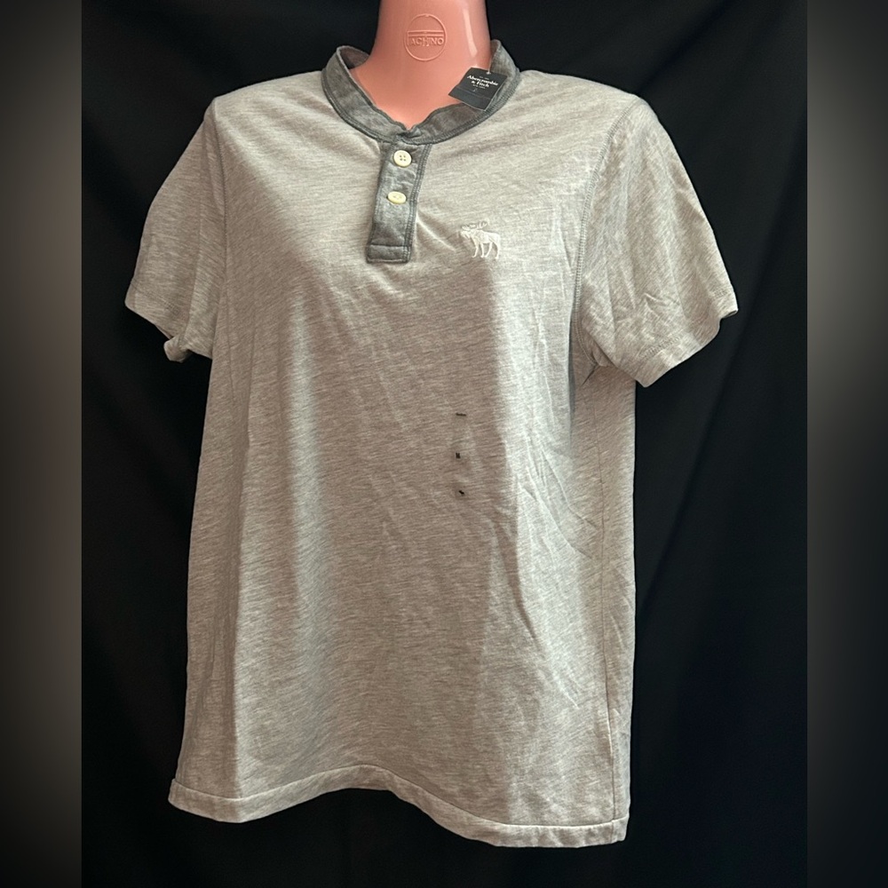 Abercrombie & Fitch Men's Short Sleeve Henley Short Sleeve Shirt MD NWT